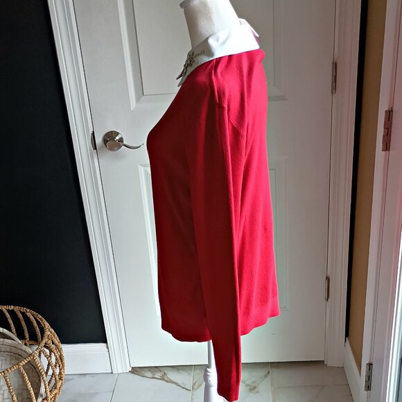 NWOT! CRYSTAL GEM EMBELLISHED SWEATER SZ M - Picture 3 of 5